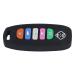Remote Control Teether  Flexible Soft Relieve Pain Soothes Mood Teething Toy Silicone for Gum for Inf(Black)