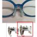 Celika Replacement Nose Pads for Glasses - Black Silicone 2-Piece Set for Kids - U-Shaped Transparent Cushions - Buy Online on GoSupps.com