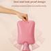LUBOSE Hot Water Bottle 2000ml - Wool Covered Pink Plush for Warmth & Cold Compress - Buy Online on GoSupps.com