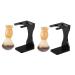 Frcolor 2 sets of razor brush shaving brushes for men soft hairstyle brush shaving shell shaving shell shaving brush holder bearing brush and stand household acrylic shaver shaving stand man shave wood