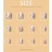 Sethexy Smokey Marble White False Nails - 24Pcs Glossy Collection for Women and Girls - Buy Online on GoSupps.com