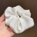 Satin Silk Hair Scrunchies for Women - White Elastic Hair Ties - Buy Online on GoSupps.com
