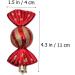 ifundom 5pcs Christmas Ornaments Xmas Ornament Filler Household Red 11X4CM - Buy Online on GoSupps.com