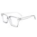 Per acme blue light filter glasses without strength women men large frame blue light filter glasses computer glasses b10 transparent gray 50 millimeters