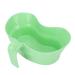 FILFEEL Bassin Vomi en Plastique Bassin Vomissements Bol de Recyclage incurv pour Soins Bucco-dentaires avec Bouche Large pour Patients g s Alit s Nettoyage Buccal Vert