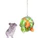 Fewao Stainless Rabbits Feeding Grass Ball Sphere Treat Hay Feeder Dispenser Hanging Ball Rabbit Chinchilla Guinea Pig Chicken Toys for Small Animals - Buy Online on GoSupps.com