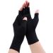 Gebell Rheumatoid Arthritis Gloves - Compression Gloves Fingerless Joint Pain Relief Hand Mitten Warmth Gloves Carpal L Black a L Black A