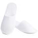 6 Pairs White Disposable Slippers Summer Cotton Closed Toe Spa Slippers for Women and Men Breathable Non-Slip Slippers for Hotel Guests Travel Large Wide Women/Large Wide Men White