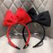 Hair Band Bow Headbands Headdress Bowknot Hair Bands Big Bow Halloween Hair Hoop Hair Accessories for Cosplay Costume Decor (Black) - Buy Online on GoSupps.com