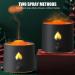 Flame Aroma Diffuser Humidifier 180ml - Noiseless Essential Oil Diffuser for Home Office & Yoga - Black with Auto Shut-Off - Buy Online on GoSupps.com