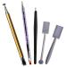 Nail magnet stick set 5 pieces double head floral design nail magnet pen and strong magnetic pencil puncture pencils idea for DIY 3D magnetic cat eye and gel polish nail art accessories
