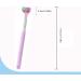 Three-Page Toothbrush with Soft Bristles | Macaron Design | V-Shaped Non-Slip Handle for Adults | Optimal Dental Care & Cleaning in Violet - Buy Online on GoSupps.com