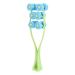 Flower Type Massage Roller face Massage Roller Plastic Material Letter Shaped face Massager (Blue)