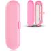 Uraqt Pink Frosted Travel Case for Electric Toothbrush - Essentials for 1 Handpiece & 2 Brushes | Durable Plastic Replacement Etui - Buy Online on GoSupps.com