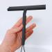 Almencla Shower Squeegee with Hook Window Wiper Water Stains Removing for Smooth Surfaces Tile Floor Black - Buy Online on GoSupps.com