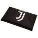 Juventus Football Club Official Black And White Tri Fold Wallet Crest Badge Team One Size Black / White