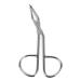 Minkissy Stainless Steel Eyebrow Tweezer Scissor Shaped Eyebrow Tweezer Clip Flat Tip Tweezers Hair Plucker for Men Women (Silver)