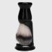 Patkaw Men's Shaving Brush - Plastic Hairdressing Salon Brush with Stand | Wet Shave Security Tool | Perfect Gift for Husbands & Fathers - Black - Buy Online on GoSupps.com