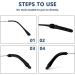6 Pairs Silicone Glasses Ear Pads & Hooks | Anti-Slip Ear Pillows for Comfort - Black & White - Buy Online on GoSupps.com