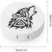 Tribal Wolf Howl Contact Lens Case | Portable Storage Box Kit with Mirror for Travel & Outdoor Use - Buy Online on GoSupps.com