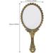 Beaupretty Vintage Handheld Mirror Set - Portable Cosmetic Barber Mirror for Salon Travel - 2pcs, Gold - Buy Online on GoSupps.com