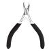 Cuticle Nipper Stainless Steel Nail Pliers Clipper with Double Springs Handle Sharp Cuticle Pushers Remover Scissors Durable(Black)