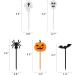 50 PCS Plastic Halloween Cupcake Topper Ghost Cupcake Picks Toothpicks Pumpkin Spider Bat Skull Cake Toppers Food Decor for Kids Halloween Theme Birthday Party Baby Shower Decorations Supplies - Buy Online on GoSupps.com