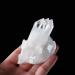 Room Decoration Natural Crystal Cluster Clear Quartz Specimen Stone White Crystal Point Specimen Home Decoration (Size : 100-150g)