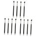 Hemoton 12 Pcs Eye Make-up Brush Kit Makeup Brush Lip Scruber Eye Shadow Brush Theive Cosmetics Makeup Tool