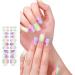 Semi Cured Gels Nails Stickers Nails Polish Strips Korean Style Gels Nails Strips Nails Art Decortions for Party Style9 - Buy Online on GoSupps.com