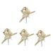 Healeved 4 pieces of butterfly pearl clip hair clip holder Large butterfly clips clawing large hair clipping hair clips hair clamps for women alloy Miss short hair