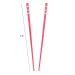 Set of 2 Red Hair Sticks with 3 Diamonds - Stylish Chopsticks - Buy Online on GoSupps.com