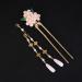 minkissy Chinese Style Hair Stick Pink Hanfu Tassel Drop Hair Pin Traditional Hair Pin for Women Girls Ladies - Buy Online on GoSupps.com