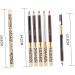 OHPHCALL 2pcs Eyebrow Pencil Brush Eyebrow Shaper Brush Brown Eyeliner Leopard Waterproof Brown Kit - Buy Online on GoSupps.com