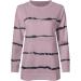Odjoy Women's Fan Blouse - Casual Tops & Elegant Tunics for Office | Loose Long Sweater in Light Purple - Buy Online on GoSupps.com