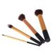 TRIXES set of 4 soft make-up brushes in hanging bag for foundation powder