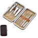 Nail Clippers Set 10 in 1 Stainless Steel Tweezer Nail Art Clipper Scissors Tweezer Knife Manicure Nail Art Cutter Pedicure Manicure Tools Manicure Set