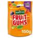 3 x Rowntree's Fruit Gums Sweets Sharing Bag 150g Delicious Tasty And Twisty Treat Gift Hamper For Birthday Christmas Easter Sold By Kidzbuzz