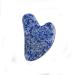 Natural Stone Triangle-Shape Guasha Board Traditional Scraper Tool for Body Spa Skin Jade Stone for Face to Lift Decrease Puffiness and Tighten