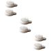 Tovinanna 6 STK Massage Heaf Care Shampoo Brush scrubbing shaving shell of the scalp nurture hair washing bathroom accessories head scrubber made of silicone washer white clean