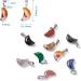 50Pcs Mixed Stone Crescent Moon Pendants for Jewelry Making - Chakra Reiki Gemstone Charms - Buy Online on GoSupps.com