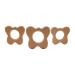 Arakierst 10pcs Lovely Cartoon Wood Butterfly Teether Pure Natural Animal Shape Beech Wooden Handmade Pattern DIY Jewelry Making Necklace Pendant