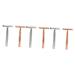 FRCOLOR Prickly Heat 6 Pcs Old Razor Man Blade Double Sided The Head Is Zinc Alloy Portable Shaver
