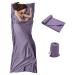 OTDEST Travel and Camping Sheet Sleeping Bag Liner - Lightweight Compact and Portable Adult Sleeping Bag - Ideal for Traveling,Hostels and Camping Purple
