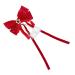 minkissy Hairpin Hair Bow for Women Bow Barrettes Women Bowknot Barrette Satin Bow Hair Barrette Hair Accessories for Girls Red Christmas Bow Bows for Women Child Princess Metal Headband