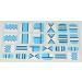 Chix Nails Little Chix Kids Blue Chrome Nail Wraps - Trendy Minx Style, Various Shapes Print - Buy Online on GoSupps.com