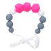 Teething Toy & Baby Feeding Chain - Easy to Clean Educational Food Accessory | Rose Red - Buy Online on GoSupps.com