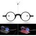 Folding Reading Glasses Blue Light Blocking Computer Reader Metal Round Frame Anti Eyestrain Eyeglasses(Couleur:Noir Grandeur:2.5x) - Buy Online on GoSupps.com