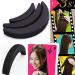 3 Moon-Shaped Foam Hair Cushions - Volume Boosting Hair Accessories for Women & Girls | Black - Buy Online on GoSupps.com