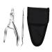 Ipetboom 1 Set Manicure 2-piece Set Trimmer Kit De Manicura Finger Pliers Cuticle Clippers Toenail Manicure Tool Nail Pliers for Home Pedicure Pliers Stainless Steel Household